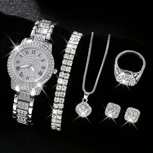 Ladies 5PCS Gift watch With Gift Box