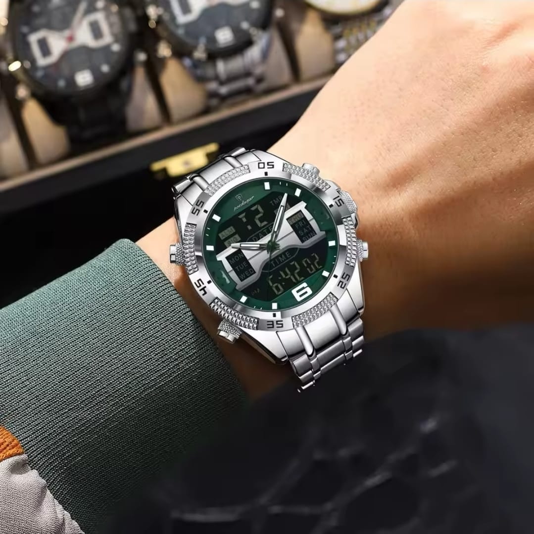 Men Dual Display Sports Watch - Image 3