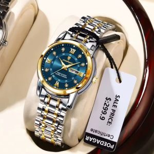 Ladies Beautiful Poadagar Watch With Calendar