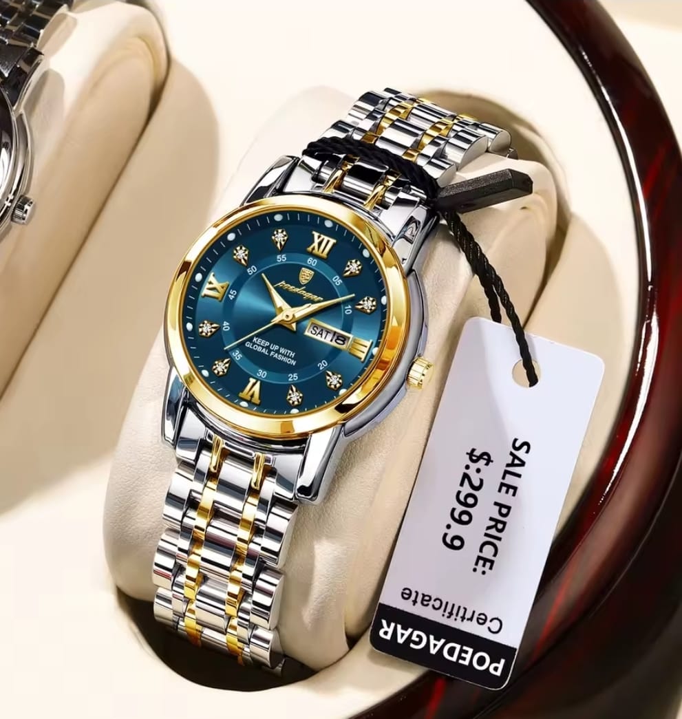 Ladies Beautiful Poadagar Watch With Calendar