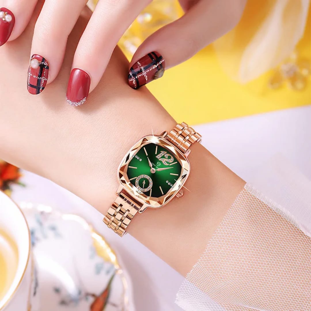 Ladies Ultra Small Square Elegant Watch - Image 2