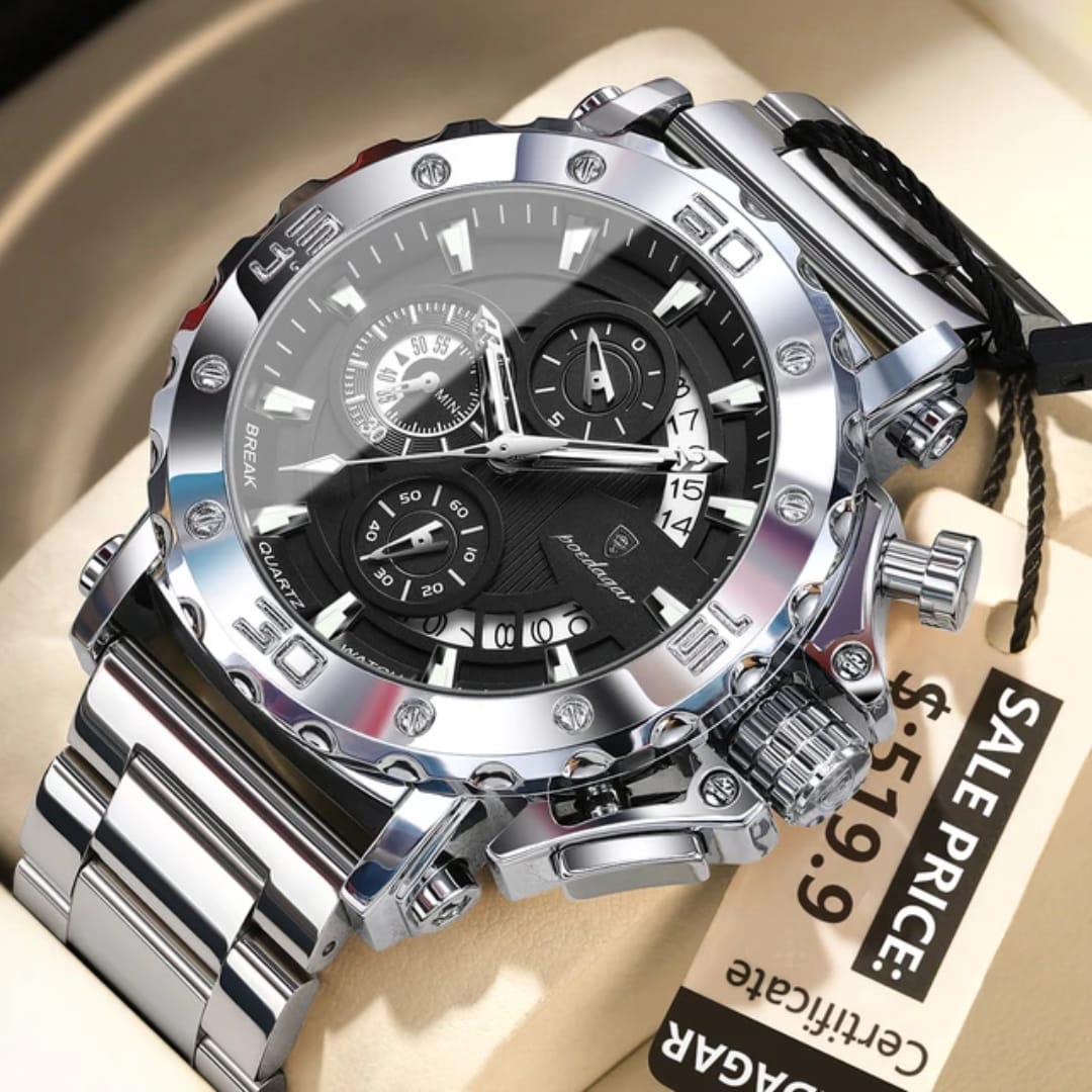 Men Heavy Duty Chronograph Watch With Date