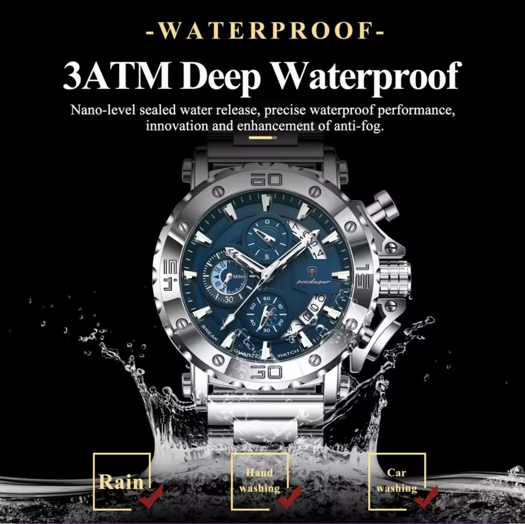 Men Heavy Duty Chronograph Watch With Date - Image 2