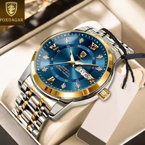 Men Fashion Stylish Business Watch With Date Week