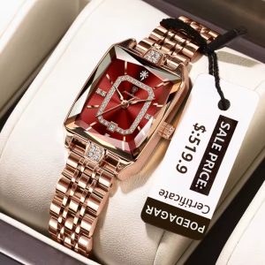 Poedagar LadiesGold Edition Watch With Date