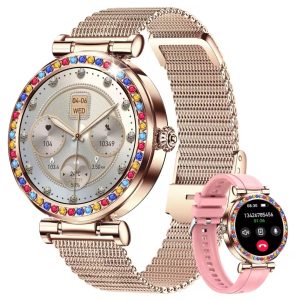 Ladies Elegant Beads Smartwatch
