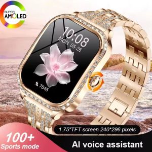 Ladies Iced Bluetooth Smartwatch