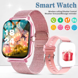 Ladies Square Design Bluetooth Smartwatch