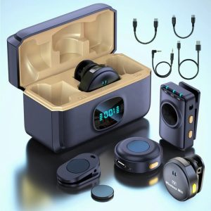 Content Creations Levier Microphone With Charging case