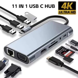 11 IN 1 USB Hub Docking Station