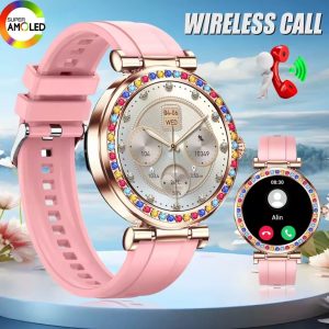 Ladies Beads Face Elegant Smartwatch